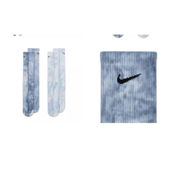 New NWT Nike Everyday Plus Cushioned Tie-Dye Crew Socks 2 Pack Men's 12-15 - Picture 2 of 6
